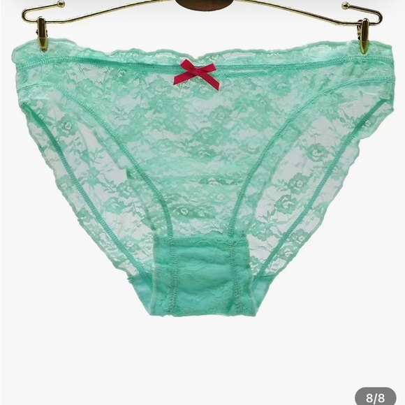 2️⃣1️⃣2️⃣ 6Pcs Floral Lace Bikini Panties, Breathable Sheer Bow Tie Panties - Picture 6 of 6